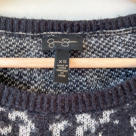 Jessica Simpson Leopard Animal Print Sweater XS - Picture 4 of 5